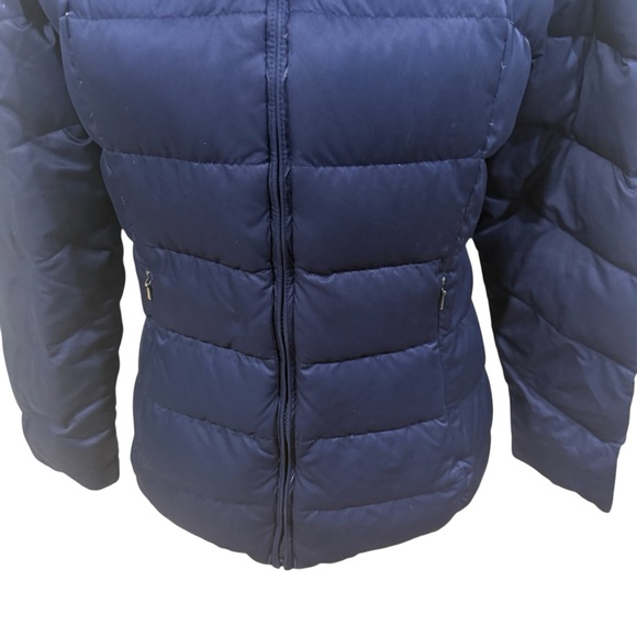 Patagonia Women’s 80% Goosedown Puffer Jacket Size Small Navy Blue - Picture 4 of 13
